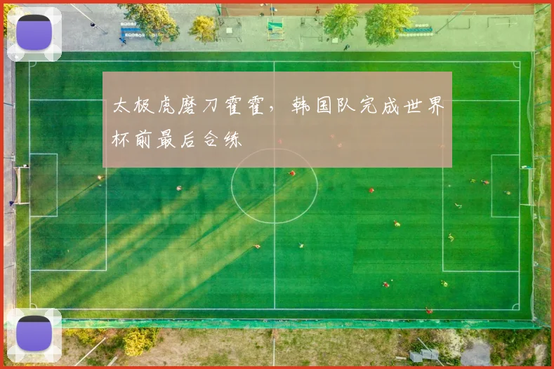 太极虎磨刀霍霍，韩国队完成世界杯前最后合练